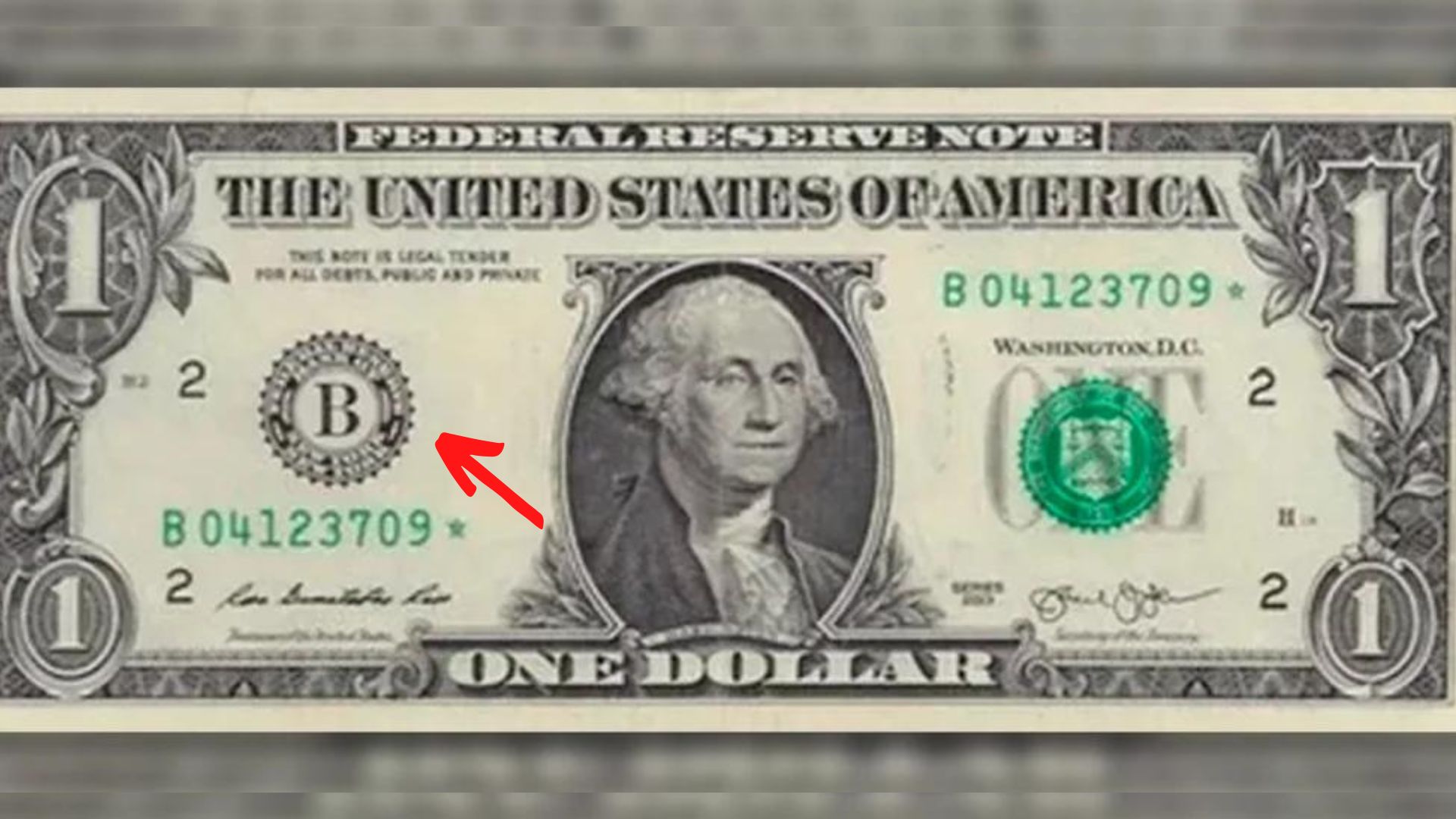 STAR** BILLETE DE UN DOLAR DE EE.UU (BOSTON A1) SC ESCASO