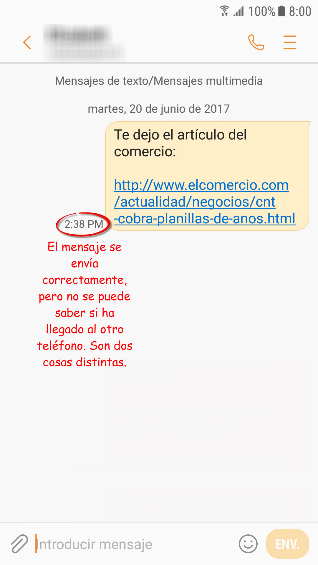 ¿Cómo saber si un contacto bloqueado me ha escrito?