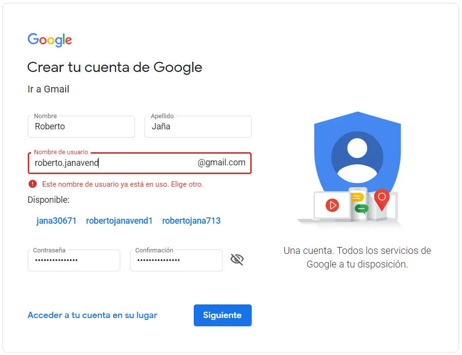 Qué nombre de usuario puedo poner en mi cuenta Google? - Haras Dadinco