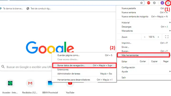 ropa interior milagro Maravilla Cómo borrar caché en Google Chrome? - Haras Dadinco