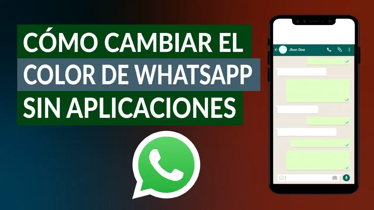 Cómo cambiar el color de los mensajes de WhatsApp sin app? - Haras Dadinco