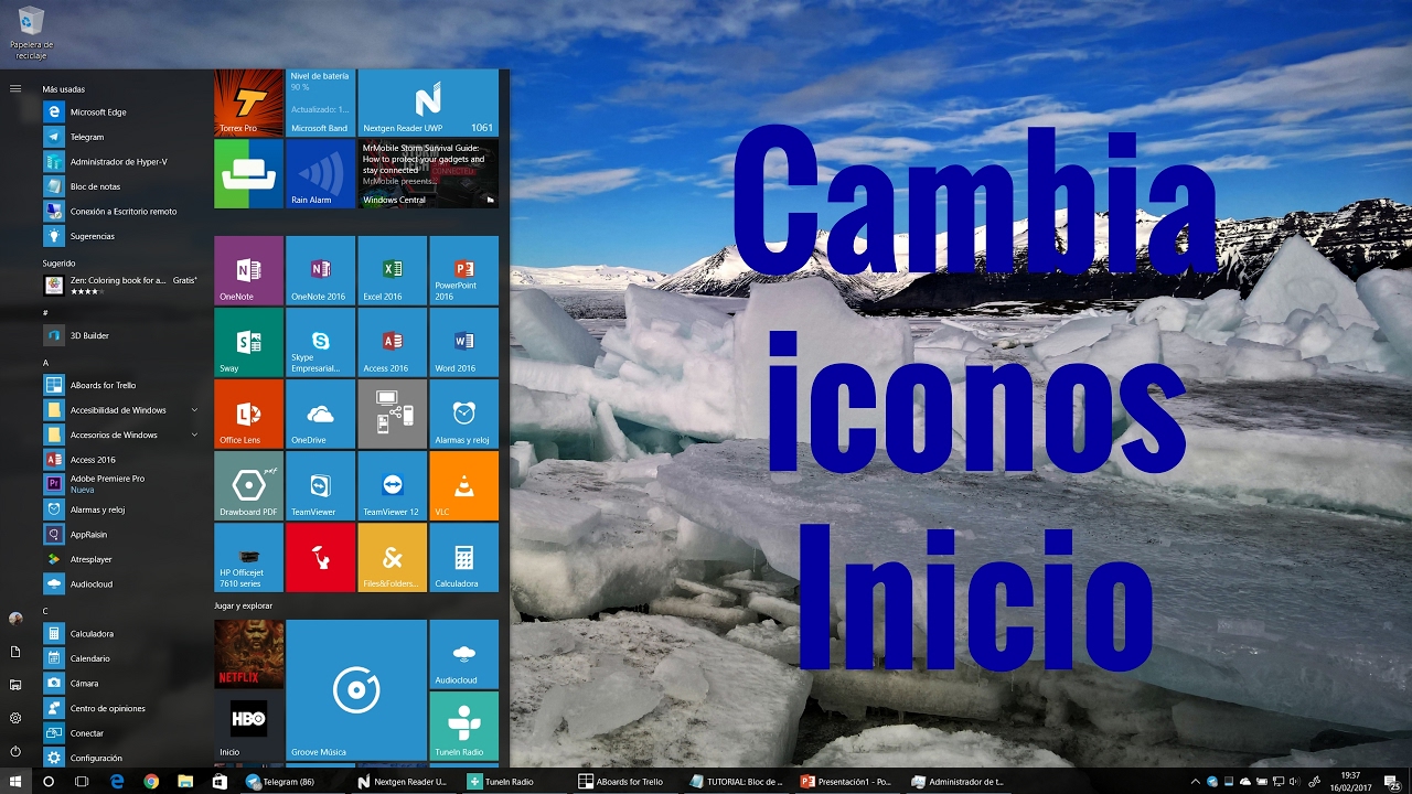 Cómo cambiar el icono del menú de inicio de Windows 10? - Haras Dadinco
