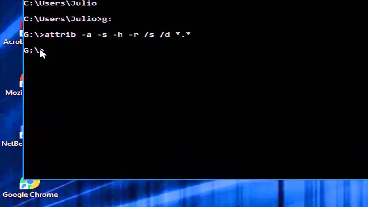 eliminar virus con cmd usb
