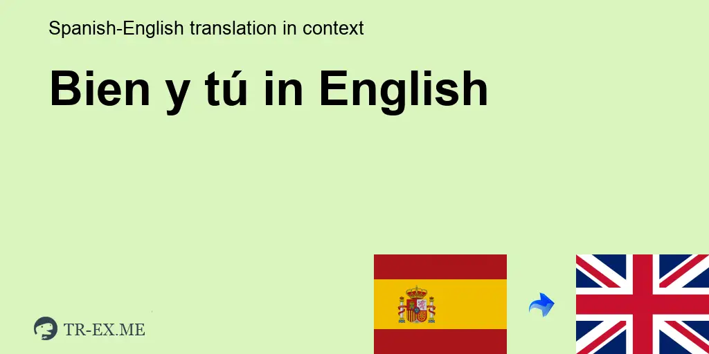 Cómo se dice en inglés bien y tú? - Haras Dadinco