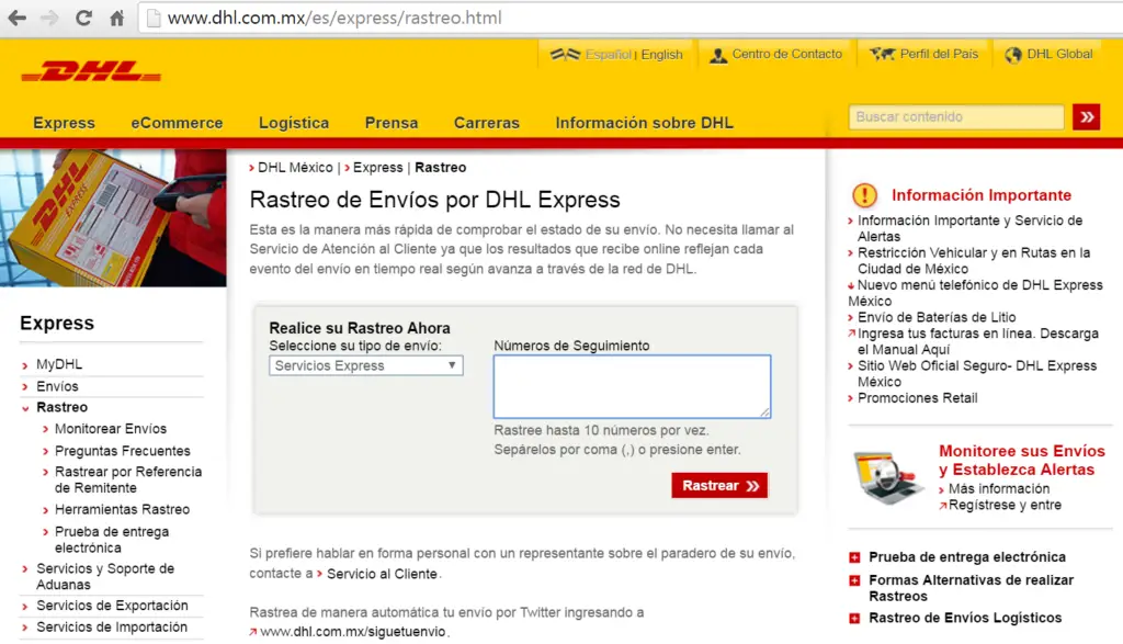 ¿Cómo contactar con DHL por teléfono? Haras Dadinco