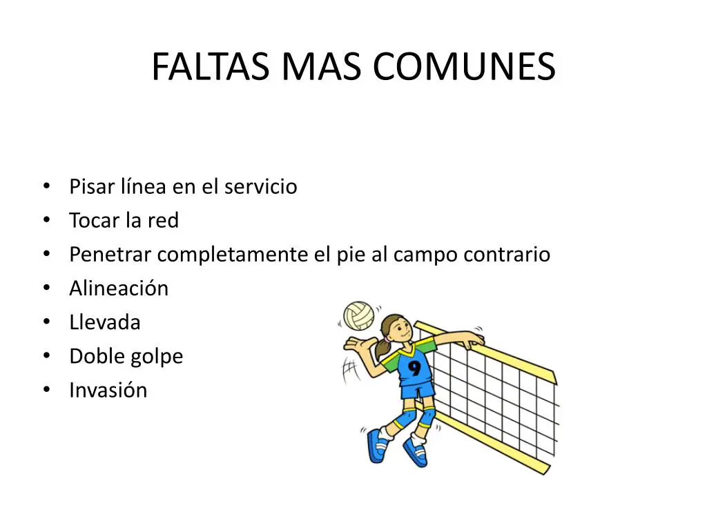 Cuáles son las 10 faltas más comunes en el voleibol? - Haras Dadinco