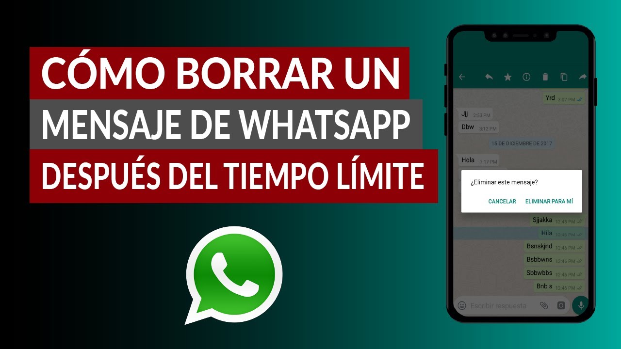 En Cuanto Tiempo Se Puede Borrar Un Mensaje De Whatsapp